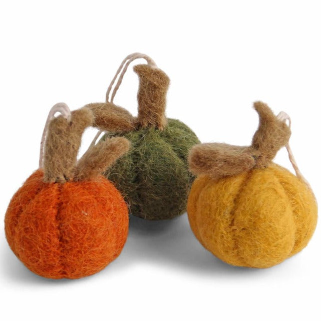 Halloween Hanging Decoration - Pumpkins (Colourful set of 3)