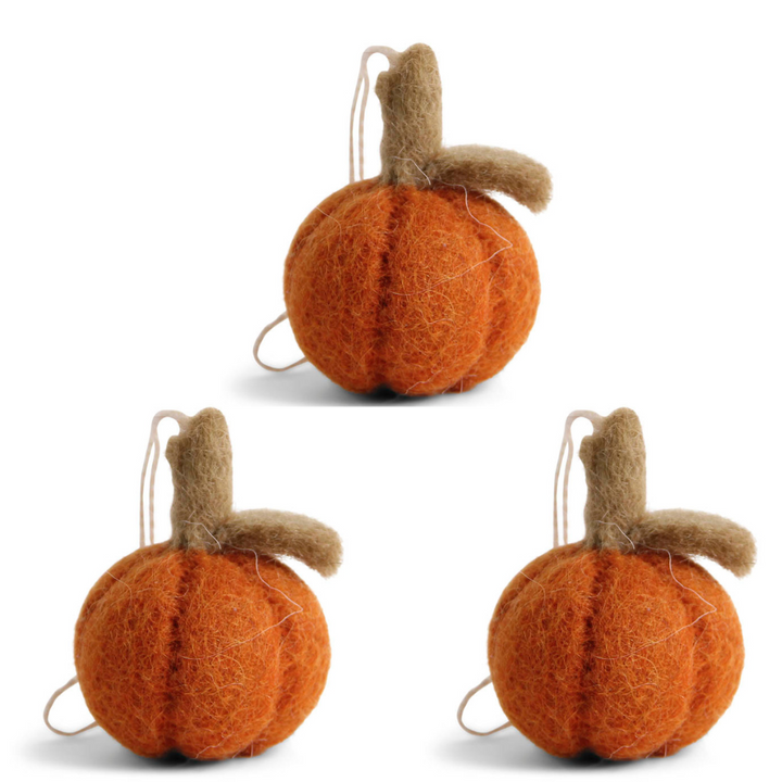 Halloween Hanging Decoration - Pumpkins (Orange set of 3)